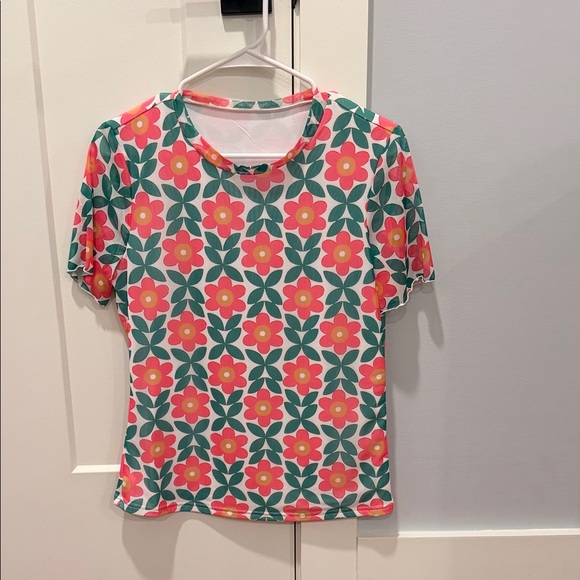 Tops - Floral Print Women's Top